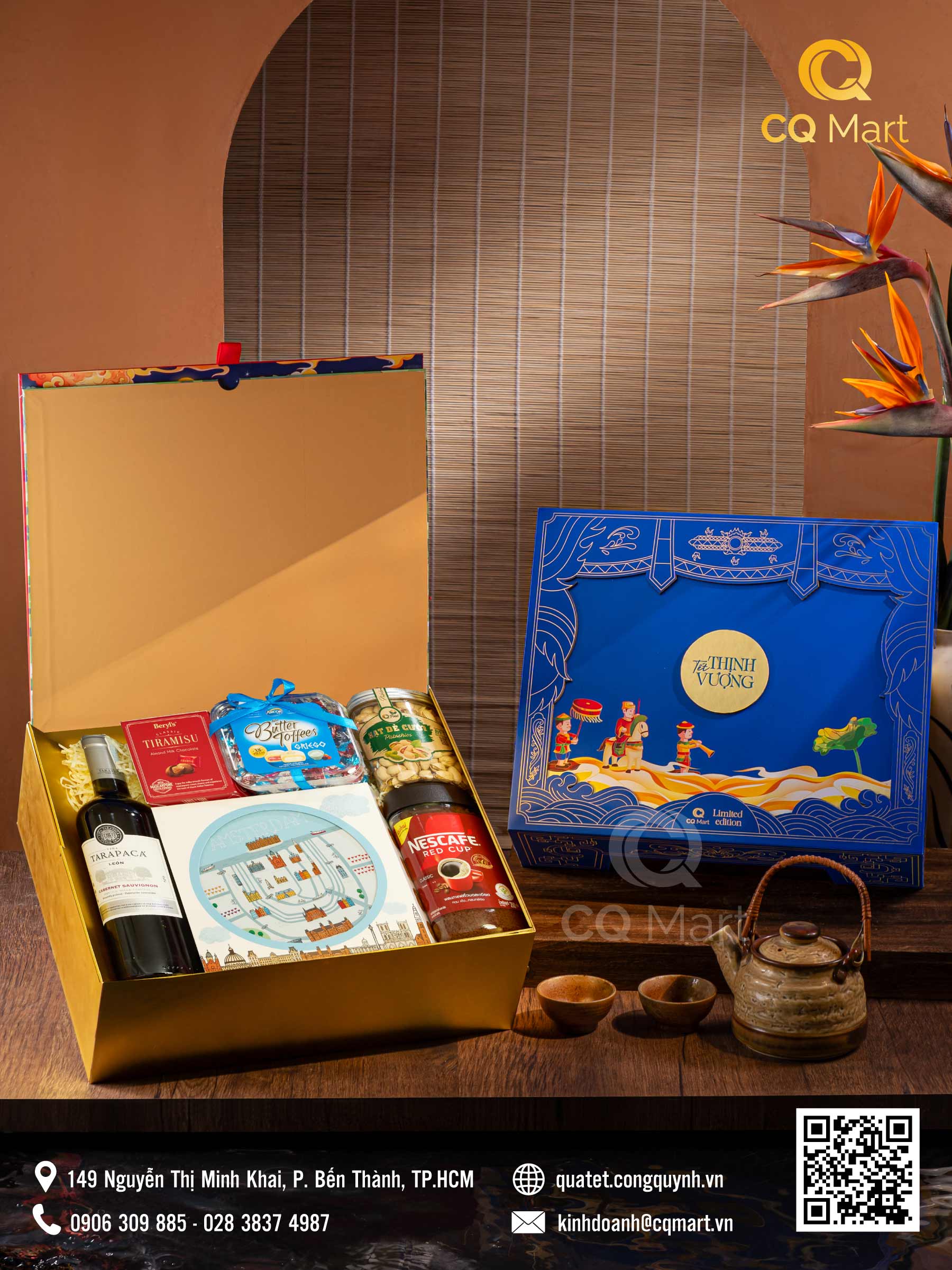 Hộp Quà Tết Thịnh Vượng HQ386
